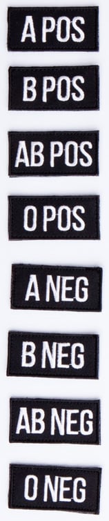 Varusteleka blood type patch
