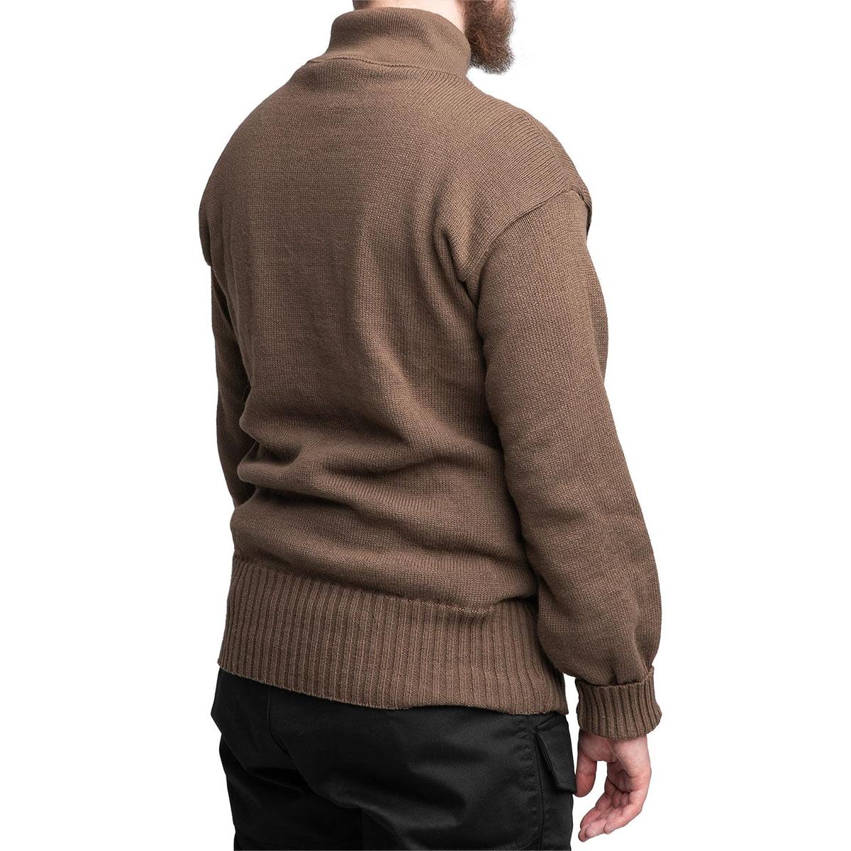 US 5-Button Sweater, OD Brown