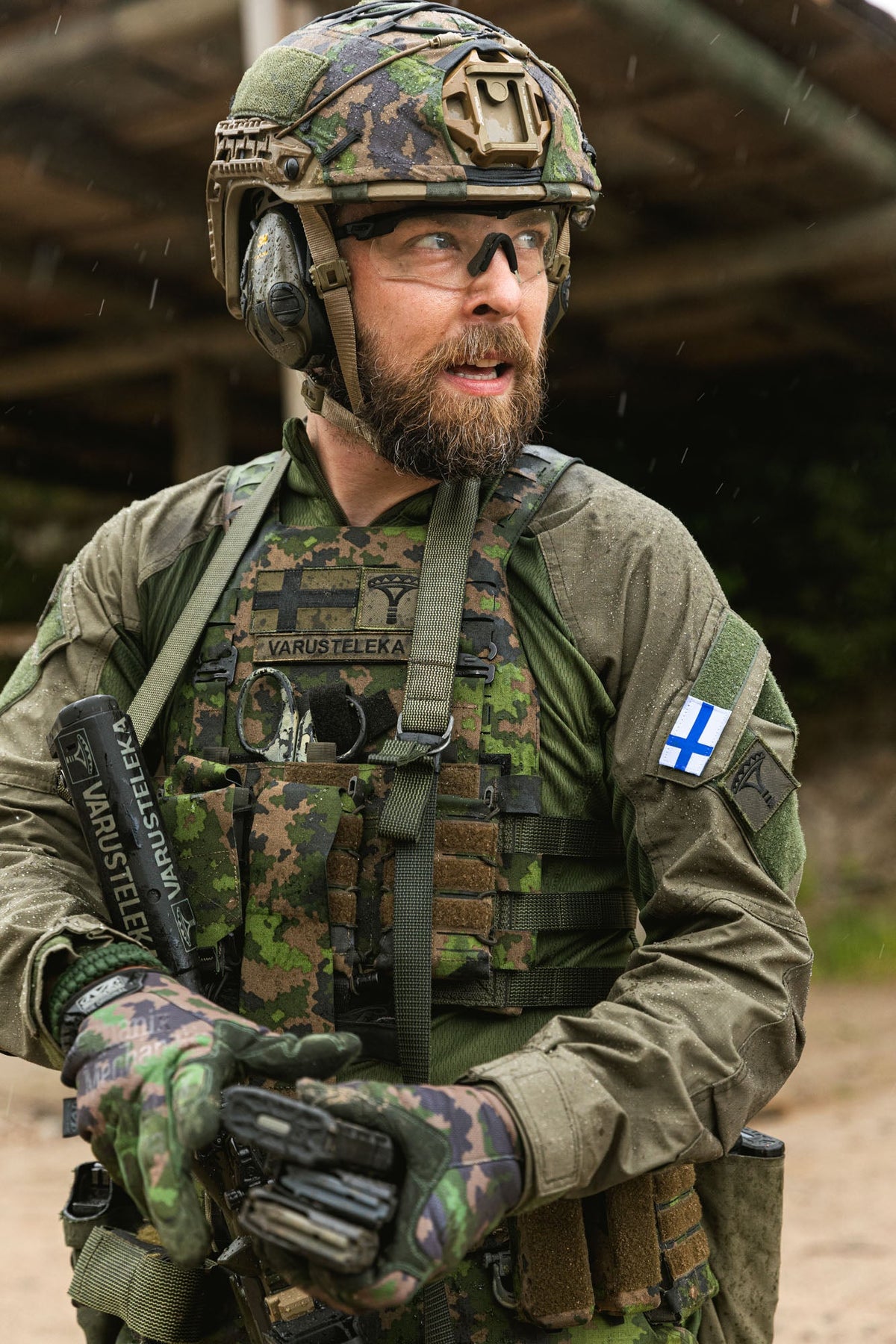 Varusteleka M05 RES Finnish Flag Patch, 50 x 30 mm