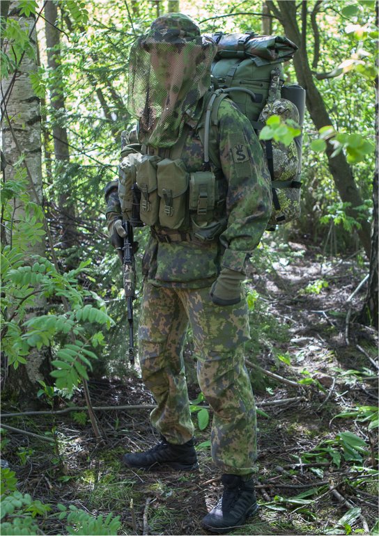 Varusteleka Suojeluskunta (Finnish Civil Guard) patch, subdued