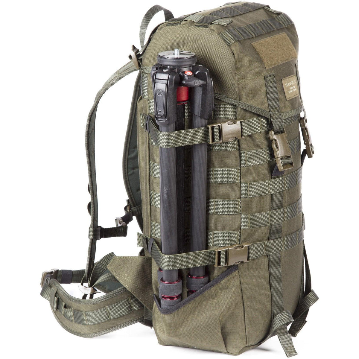 Side pocket and straps allow you to carry long items as well.
