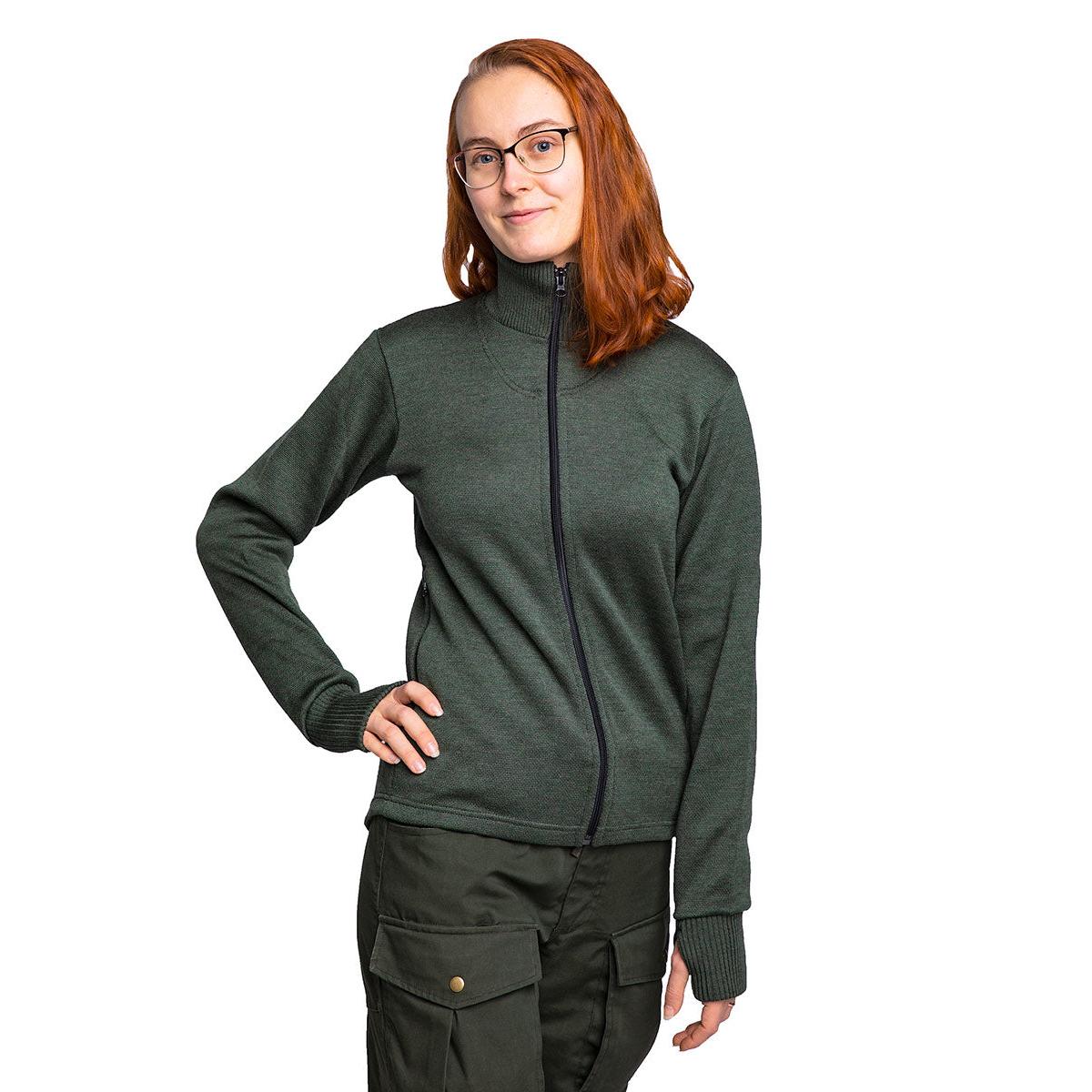 Varusteleka Merinowoll-Pullover mit Reißverschluss