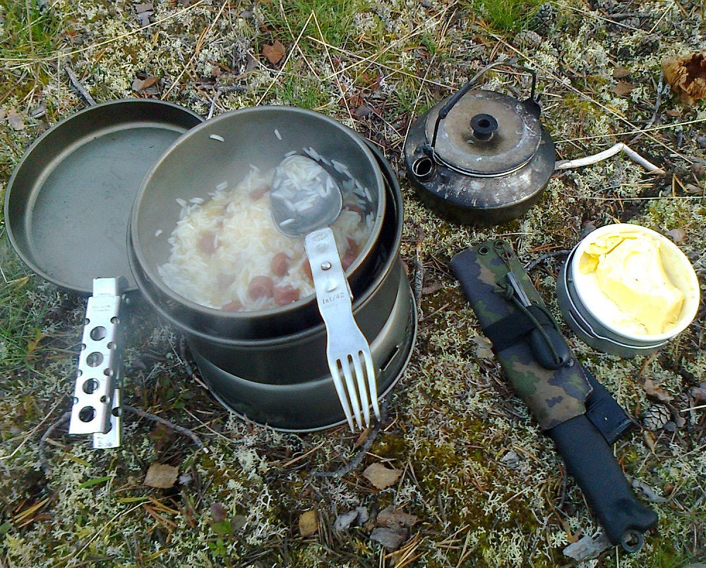 The Trangia in action; the pictured model is the 27-1HA.