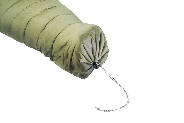 Shaped footbox with drawstring opening for ventilation.