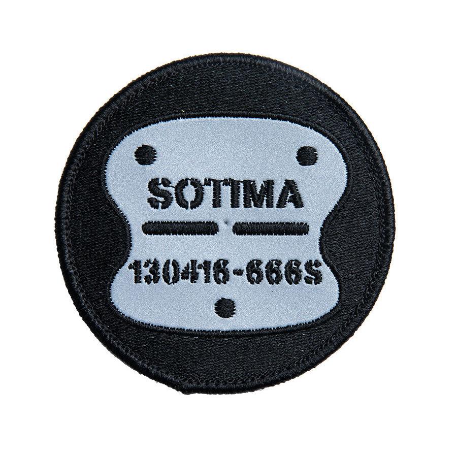Sotima heijastava hihamerkki