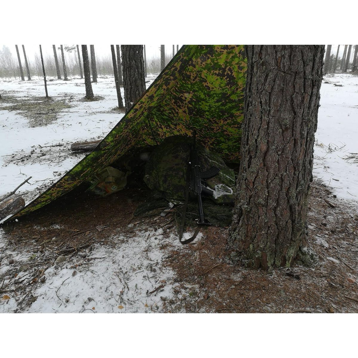 Varusteleka Backpack Rain Cover, Camo Pattern
