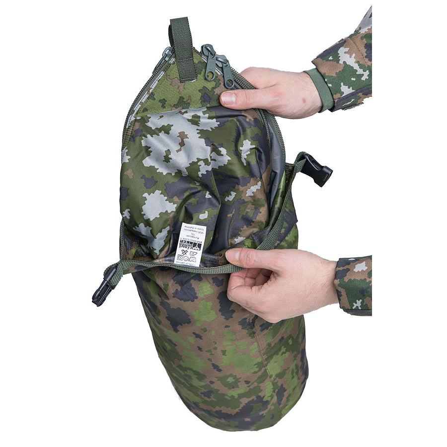 10L dry bag with a Särmä TST Thermal cloak inside (67 g/m2 Climashield insulated model)