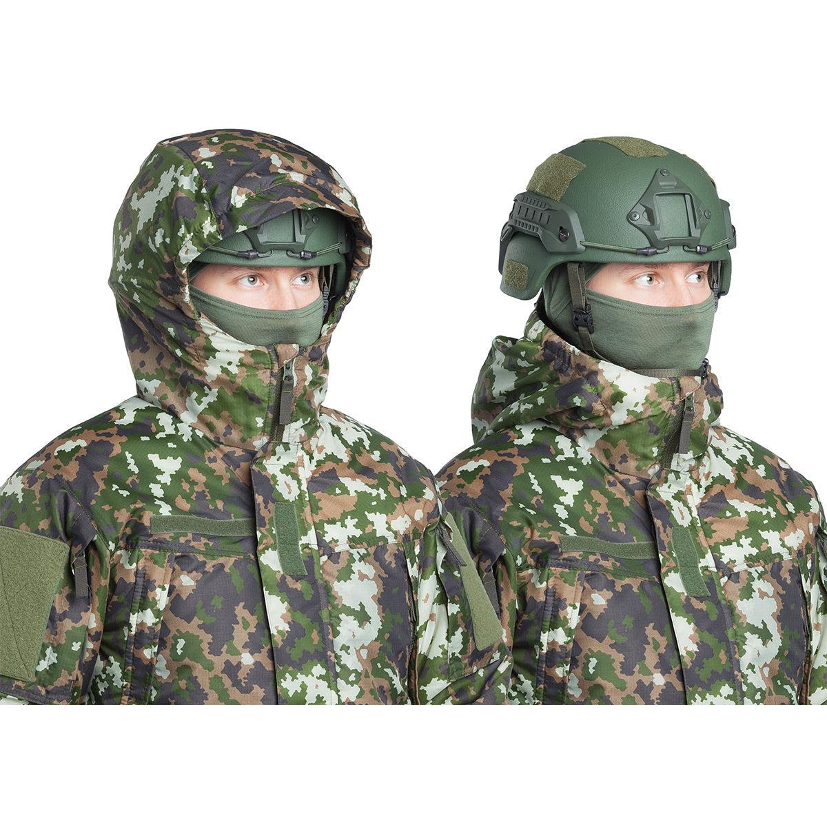 Helmet sized hood.