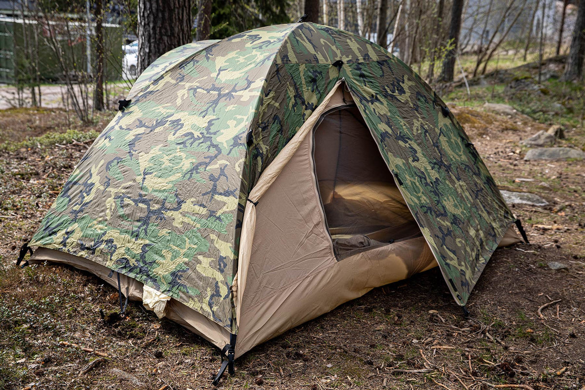 US Two-person Tent, Woodland, Surplus
