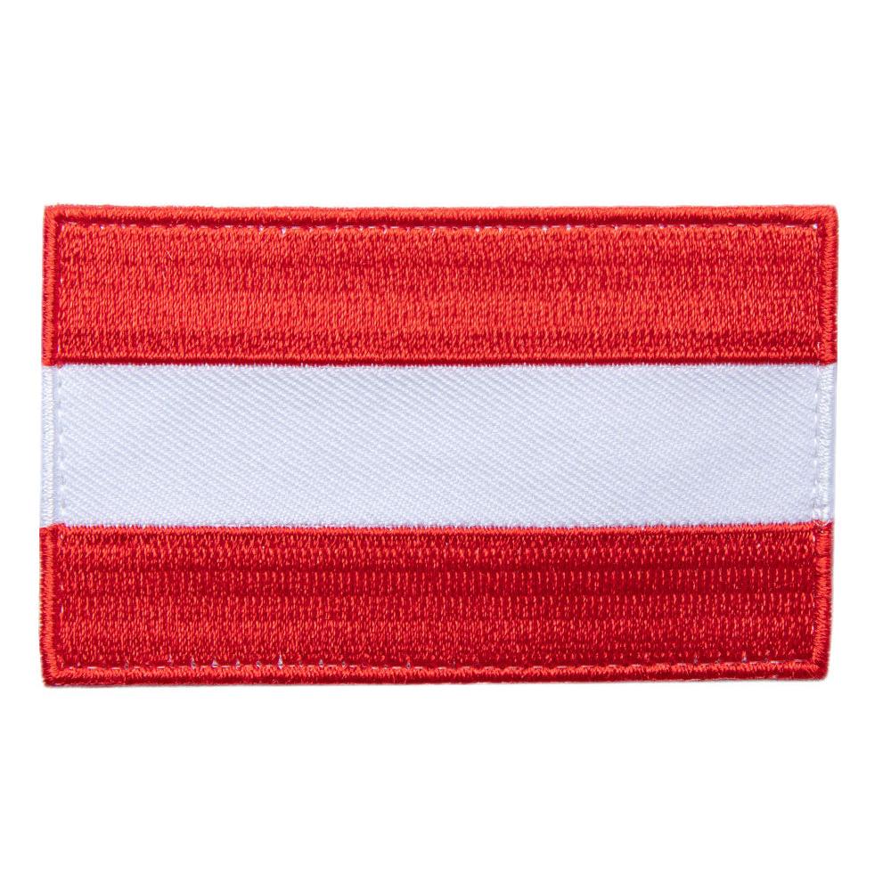 Varusteleka Austrian Flag Patch, 77 x 47 mm