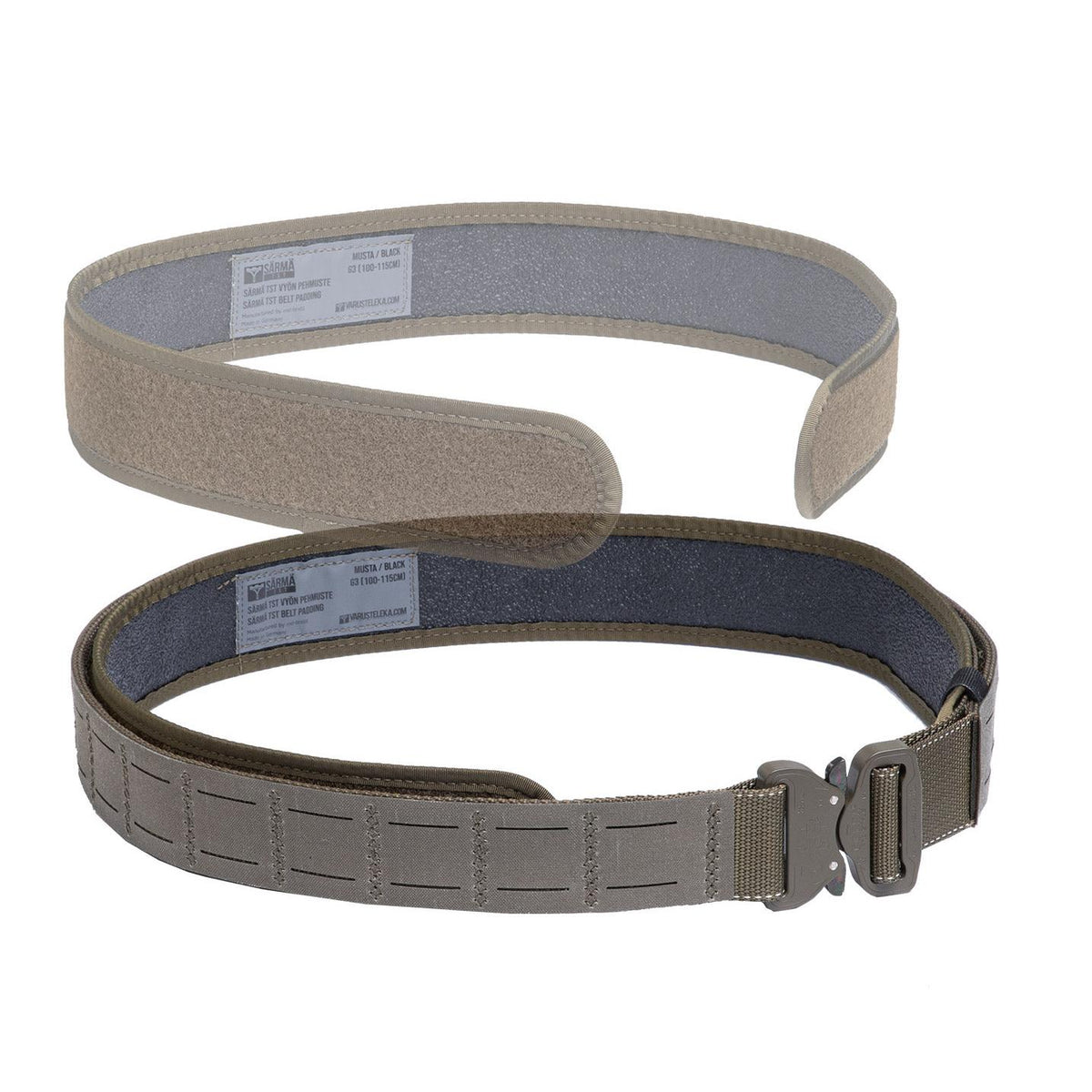 This belt padding is designed to be used together with the Särmä TST Shooter’s Belt. The belt is sold separately.