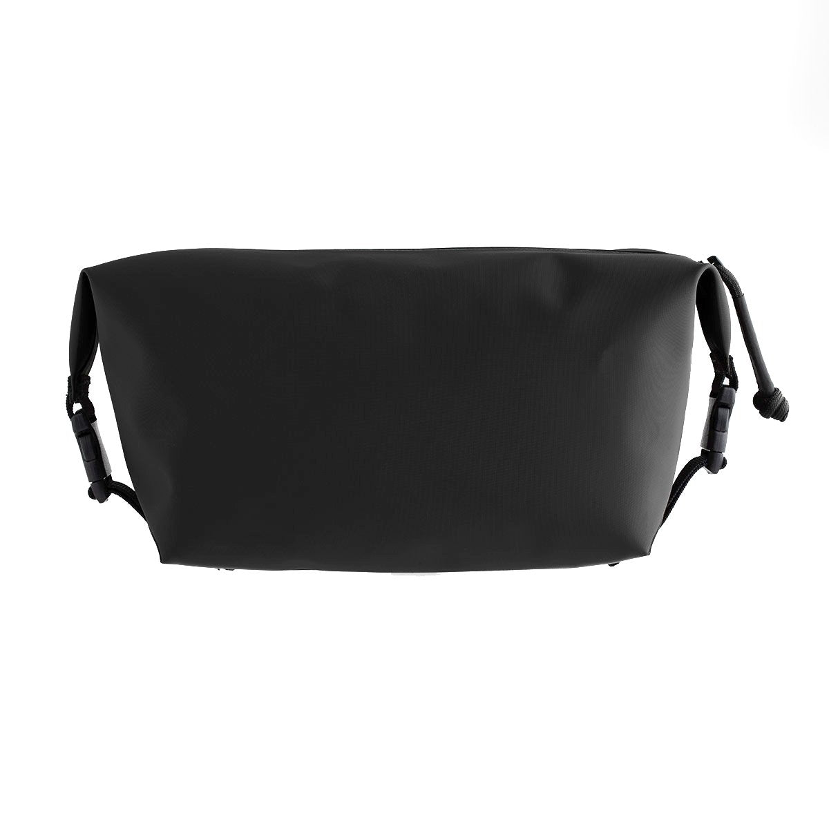 Long zipper and downwards folding ends.