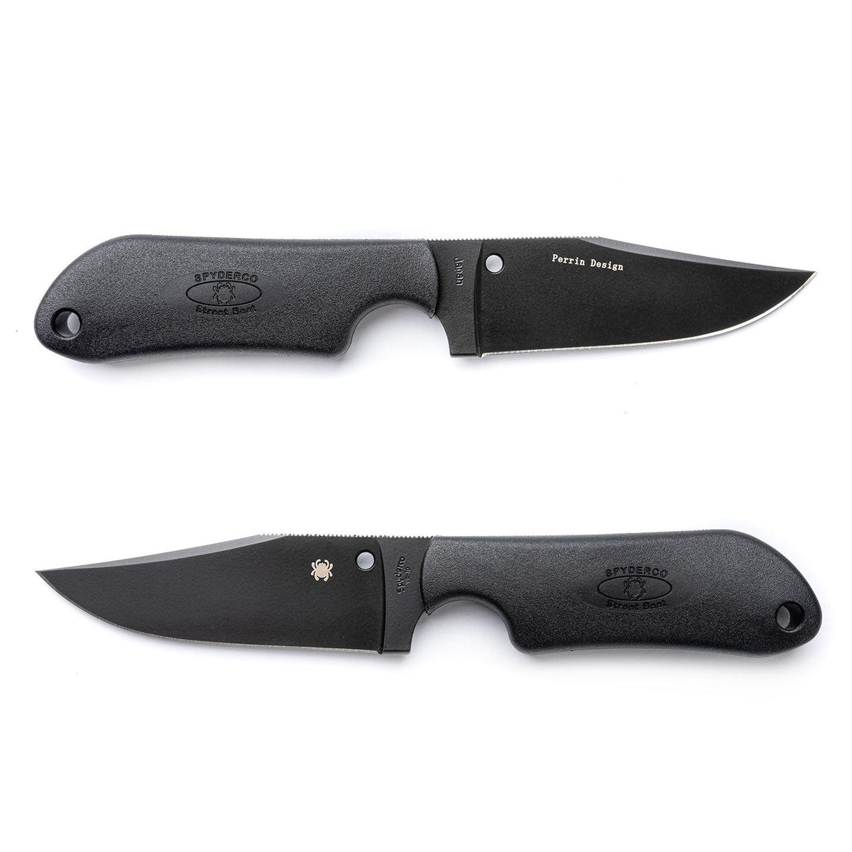 The black non-reflective Bowie-style blade.