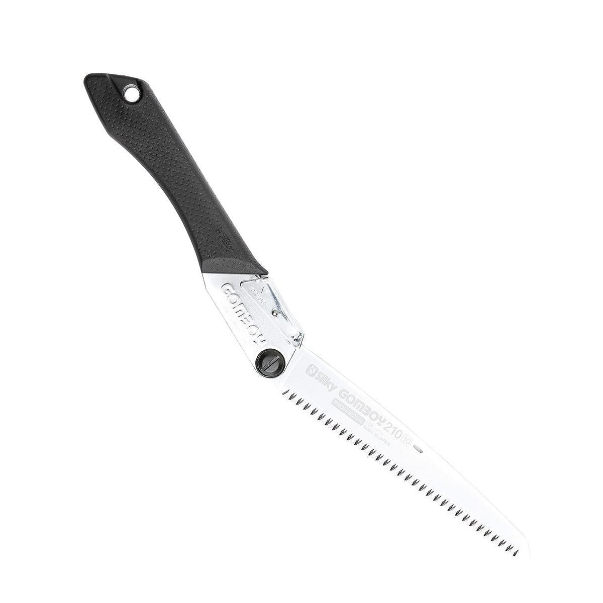 Klingenposition, mit der du Wurzeln und andere Sachen auf einer flachen Oberfläche sägen kannst, ohne dir die Finger blutig zu machen.