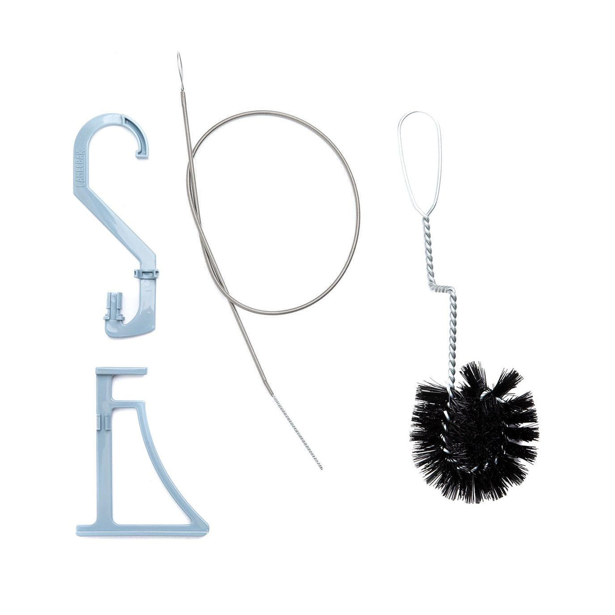 This set contains the reservoir brush and the Pure Flow tube brush as well as two cleaning tabs and a drying hanger.