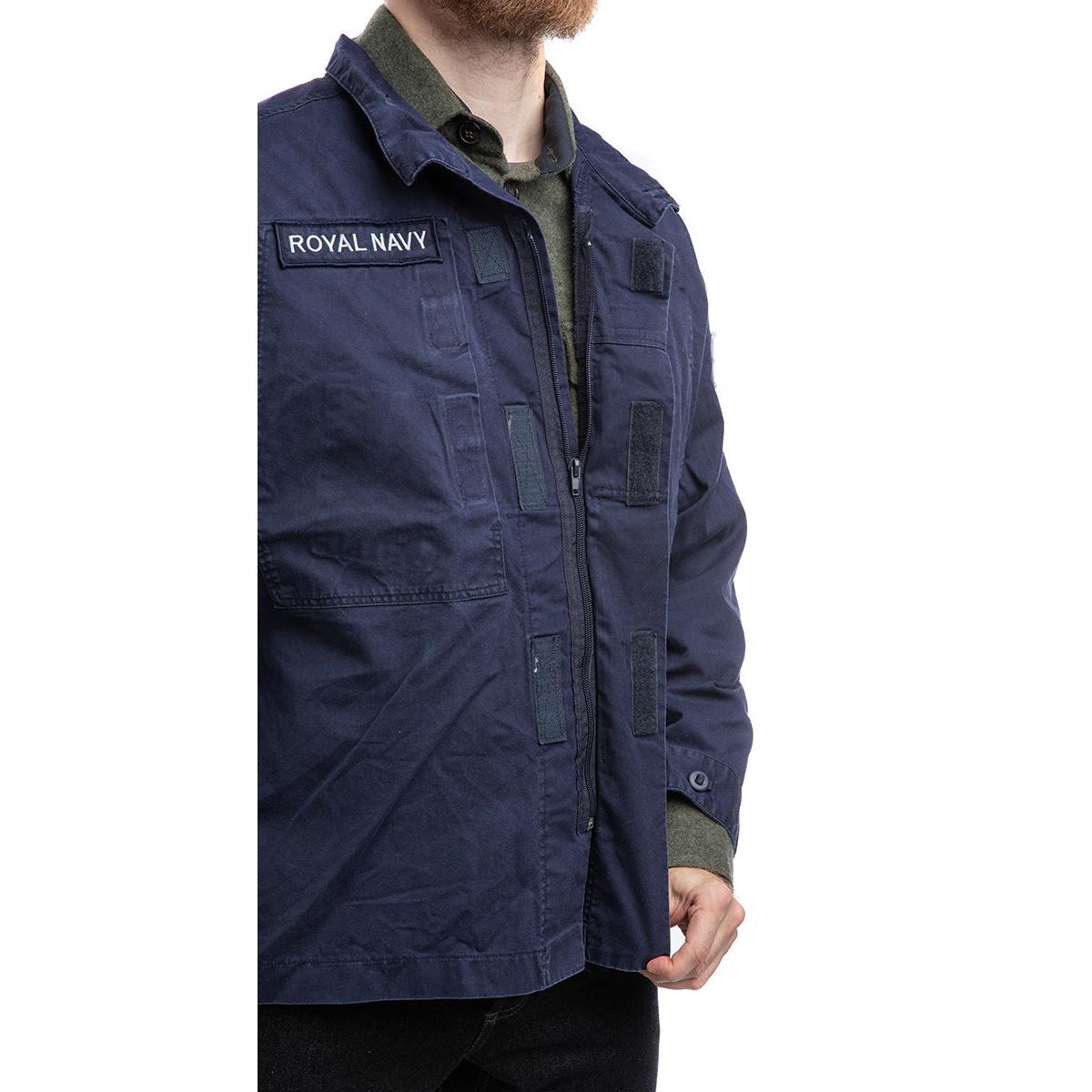 British Royal Navy Light Combat Jacket, Dark Blue, Surplus