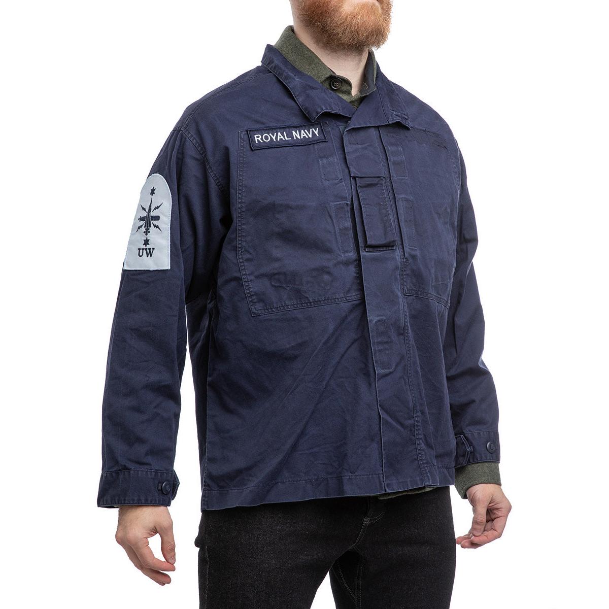 British Royal Navy Light Combat Jacket, Dark Blue, Surplus
