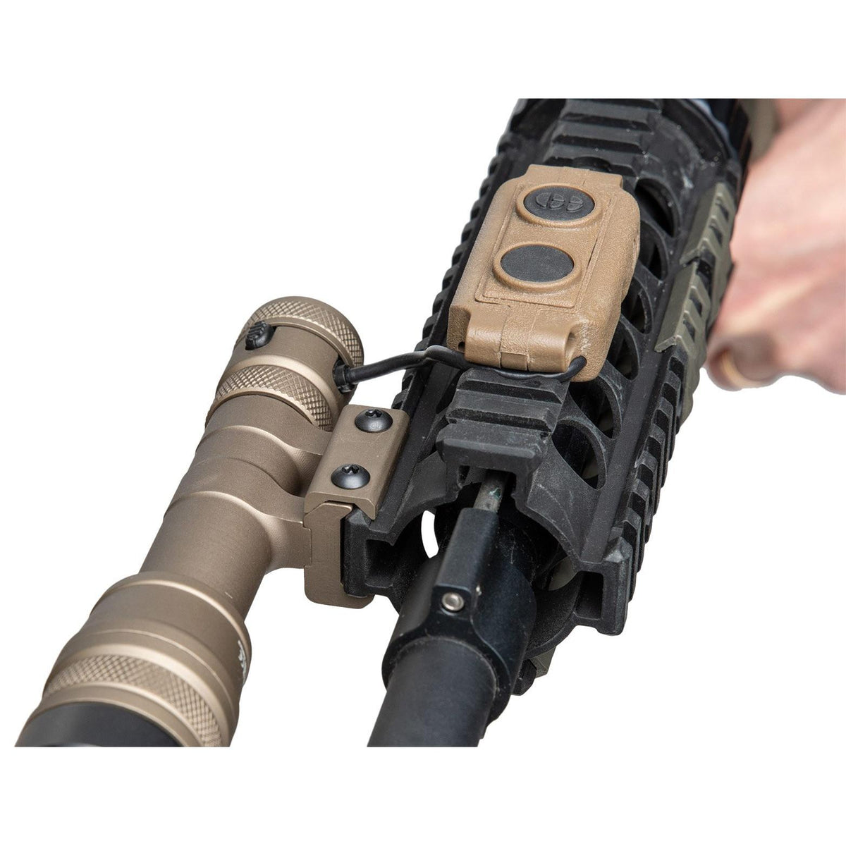 The cable can be routed where you want and the excess length is tucked neatly away. (Full-size REIN pictured.)