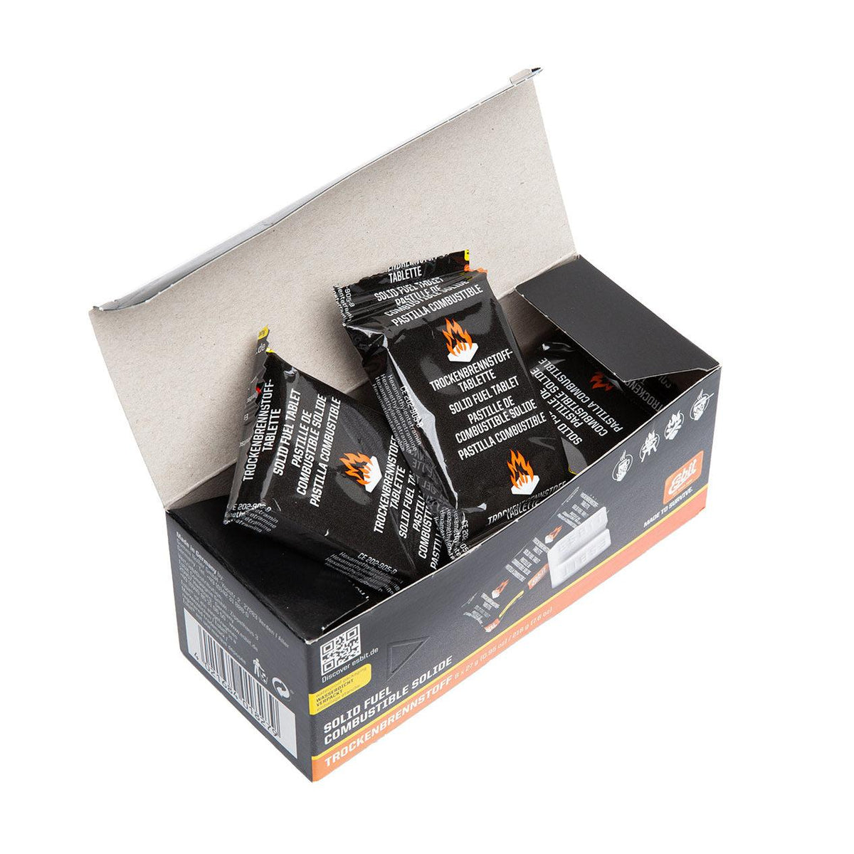 Tablets are individually packed in waterproof plastic.