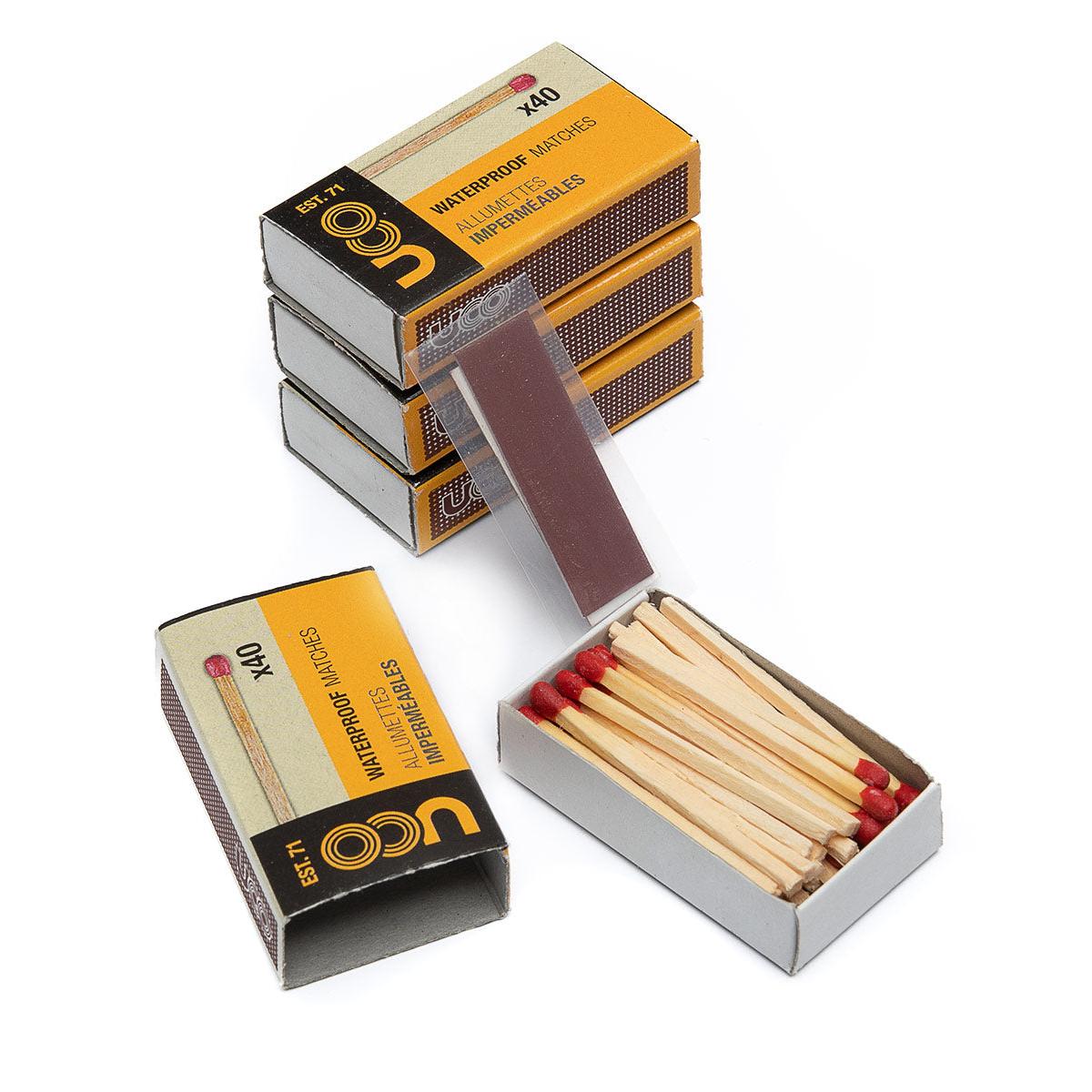 UCO vedenkestävät tulitikut, 4-pack