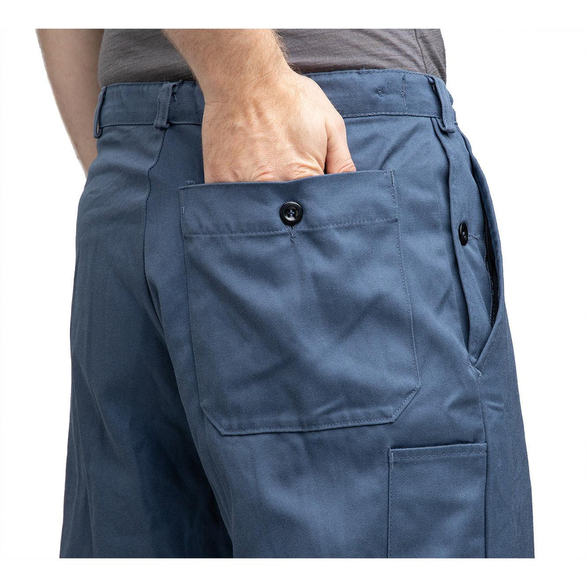 Back and thigh pockets.