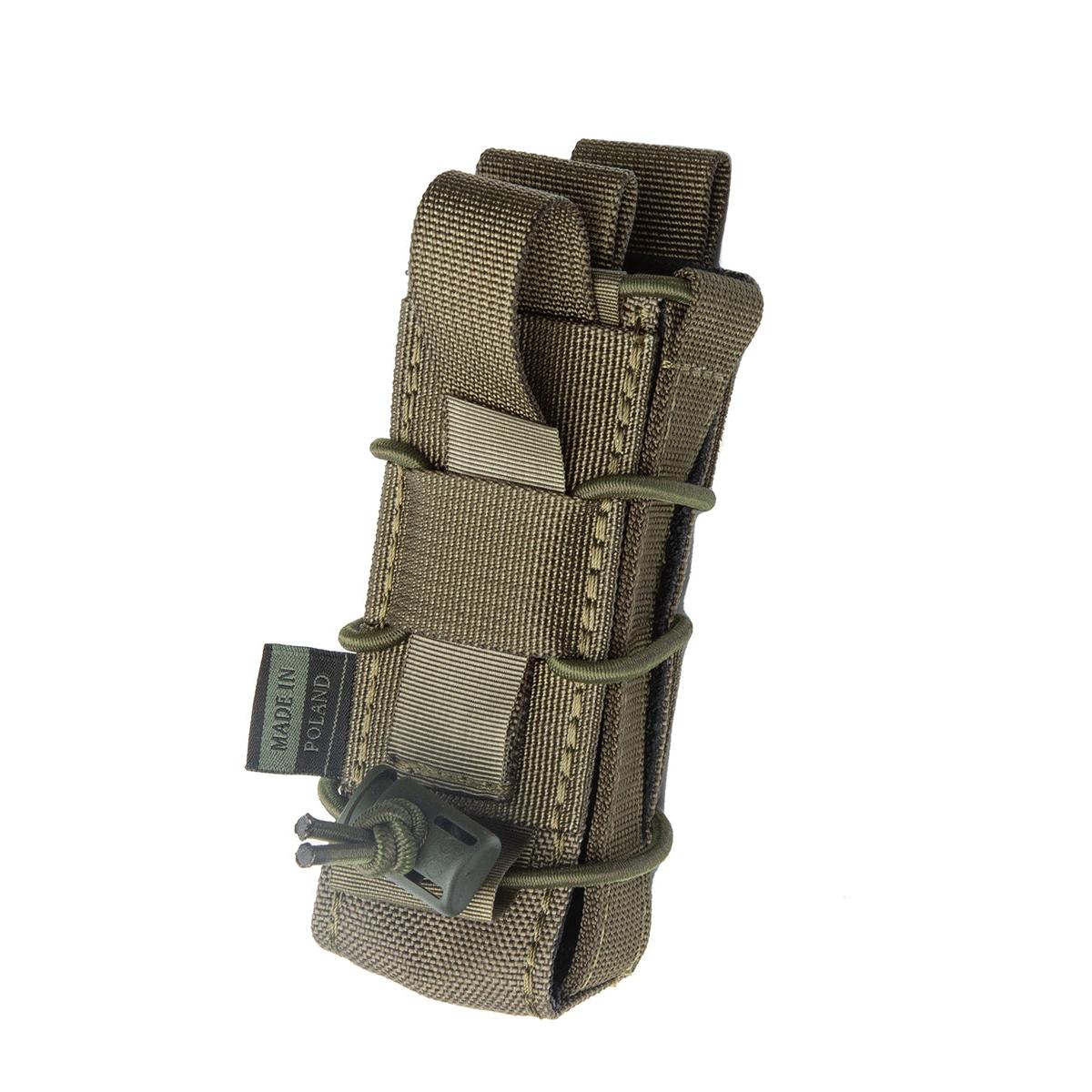The PALS-compatible straps in the back can be weaved into belt loops as well.