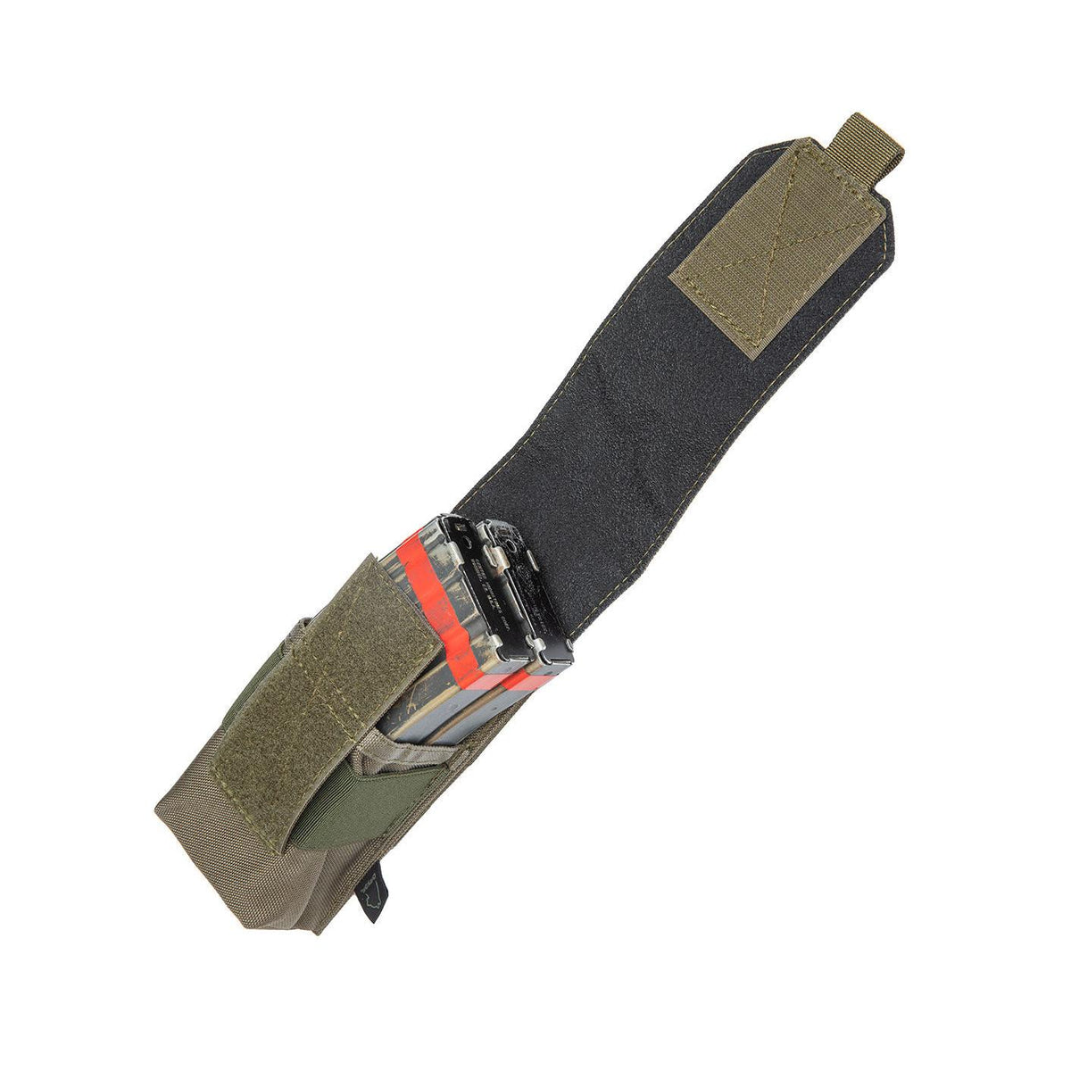 Textured grip area on the inside of the flap.