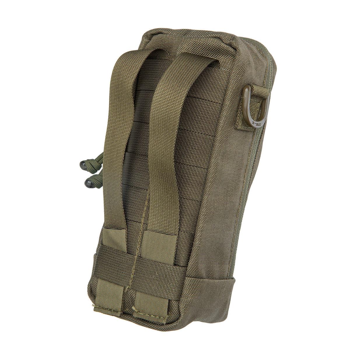 The PALS-compatible straps in the back can be weaved into belt loops as well.