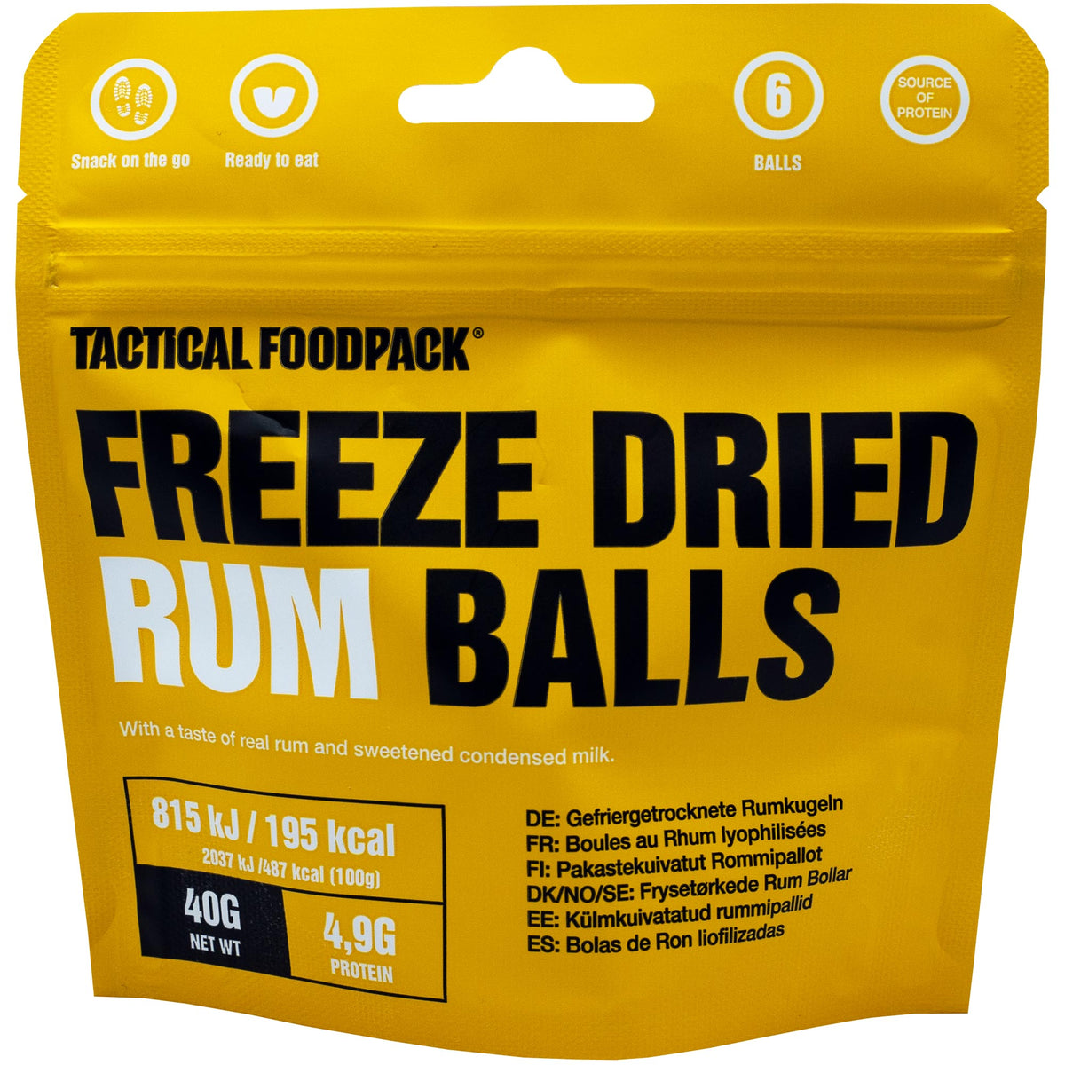 Tactical Foodpack Gefriergetrocknete Rumkugeln