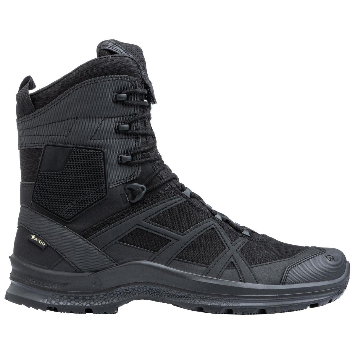 Rubber on the ankle and toes for added protection and durability.