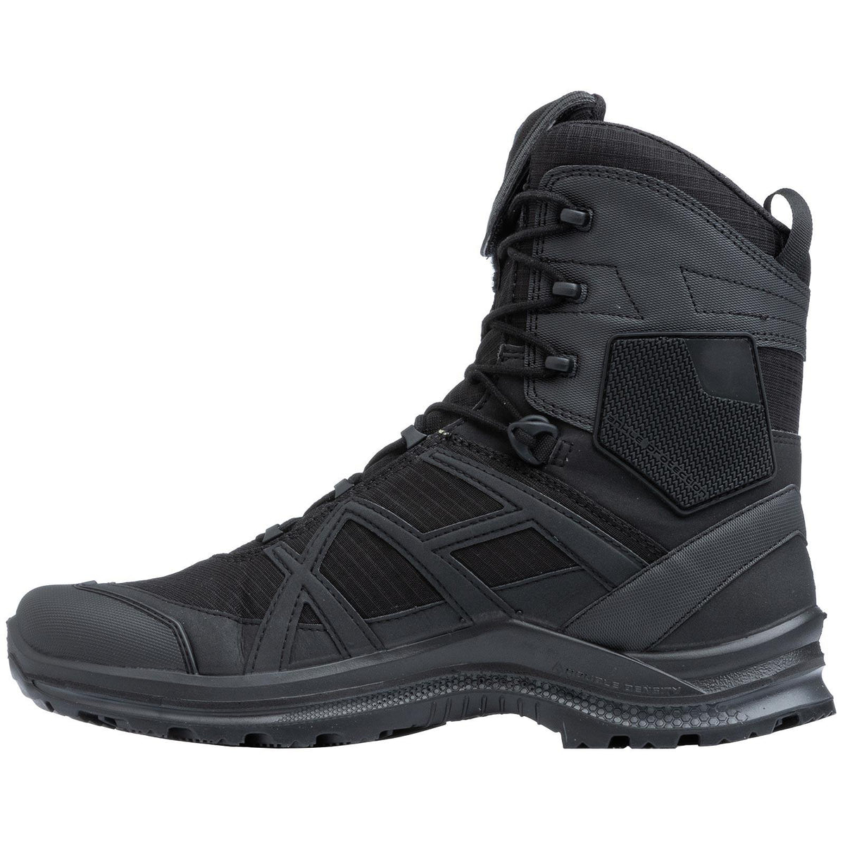 Rubber on the ankle and toes for added protection and durability.