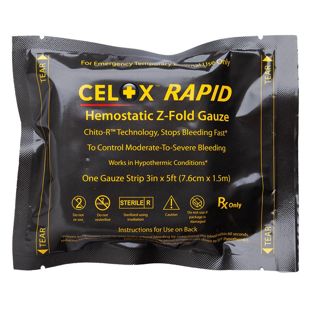 Celox Rapid 150 cm Z-Fold hemostaattiside