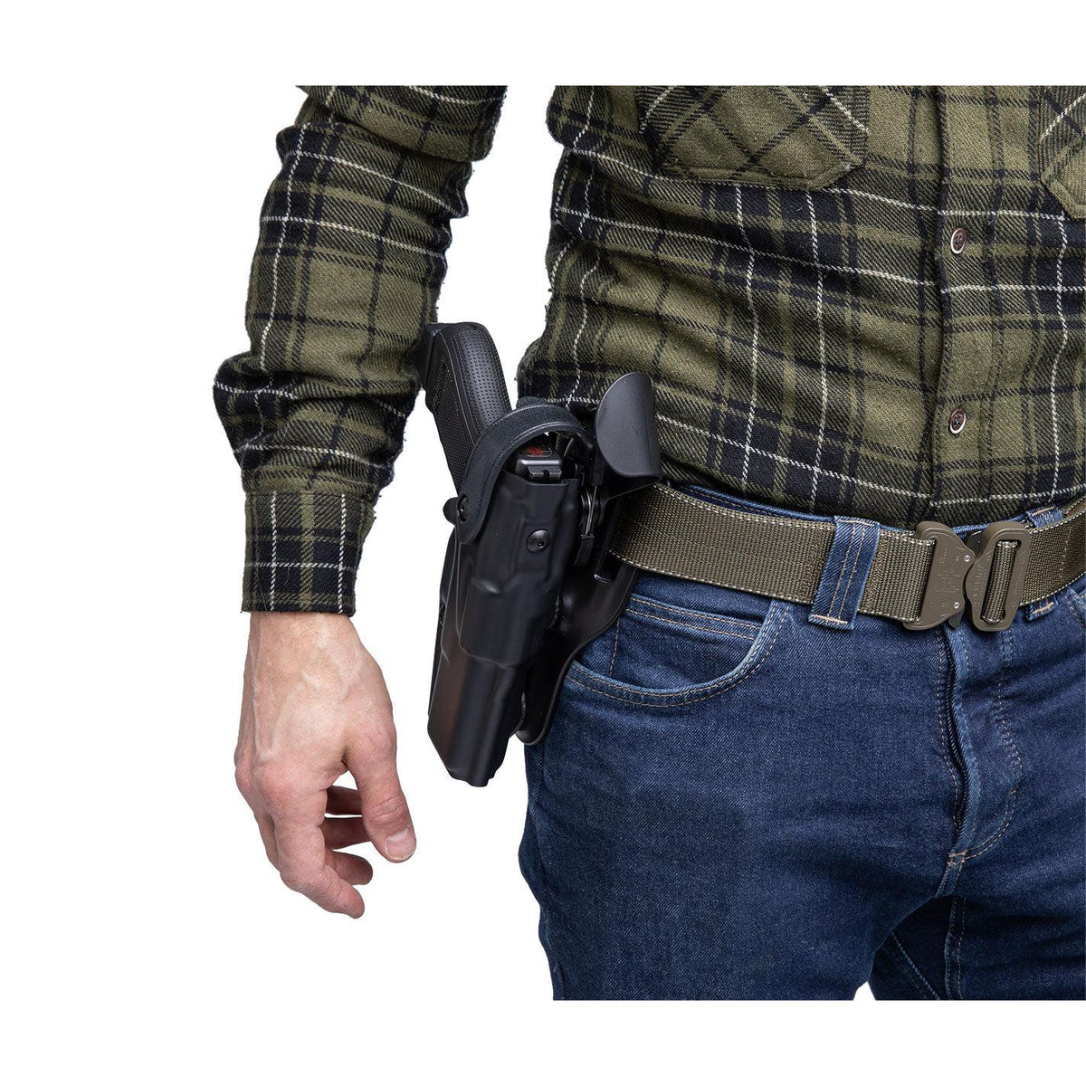Safariland 6360 ALS/SLS Mid-Ride L3 pistoolikotelo, Glock 17/22