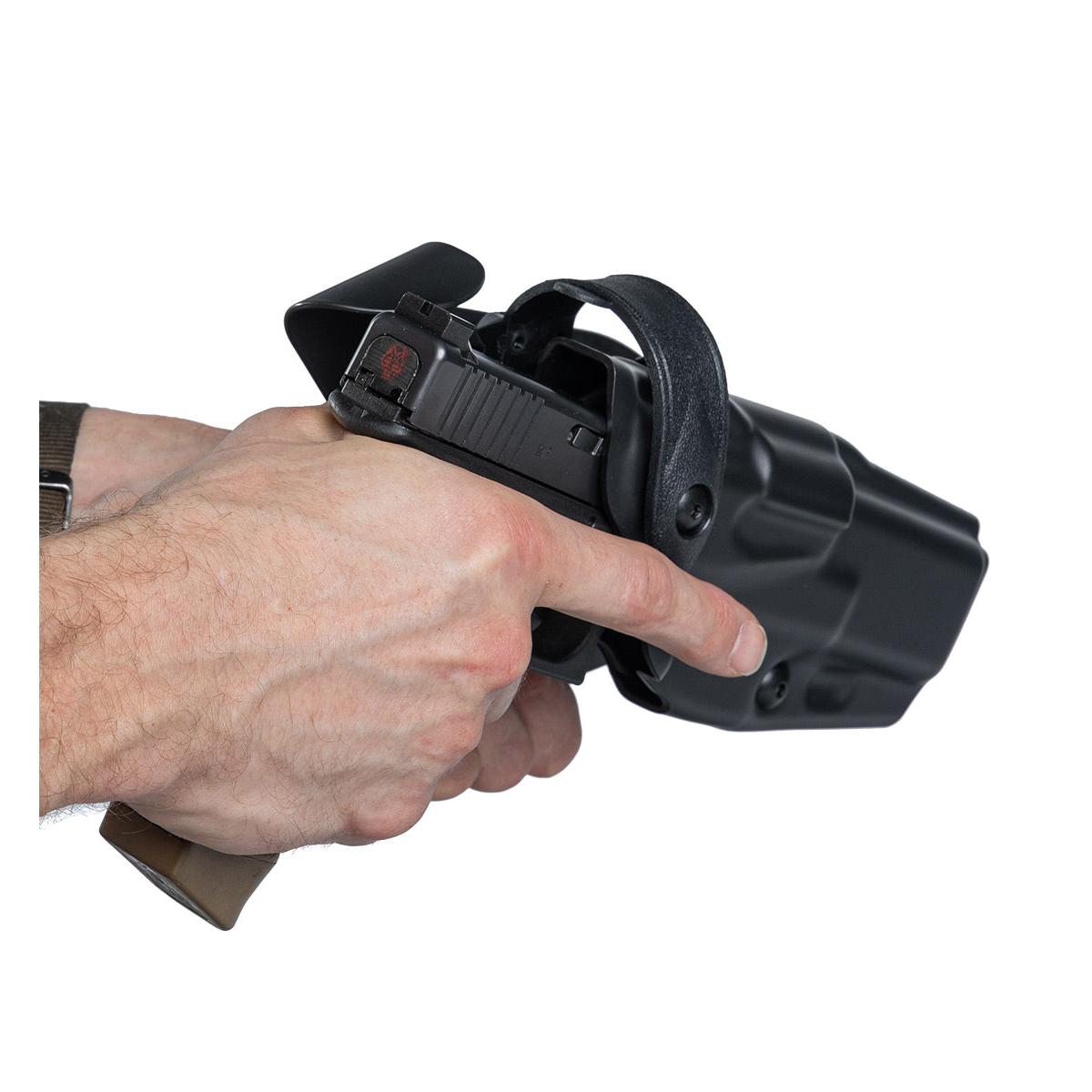 Safariland 6360 ALS/SLS Mid-Ride L3 pistoolikotelo, Glock 17/22