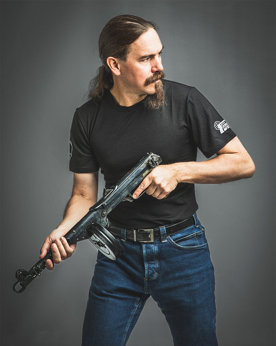 Forgotten Weapons Gun Jesus Merinowolle T-Shirt