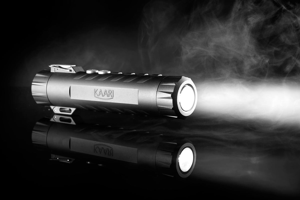 The other end features a 100-lumen flashlight