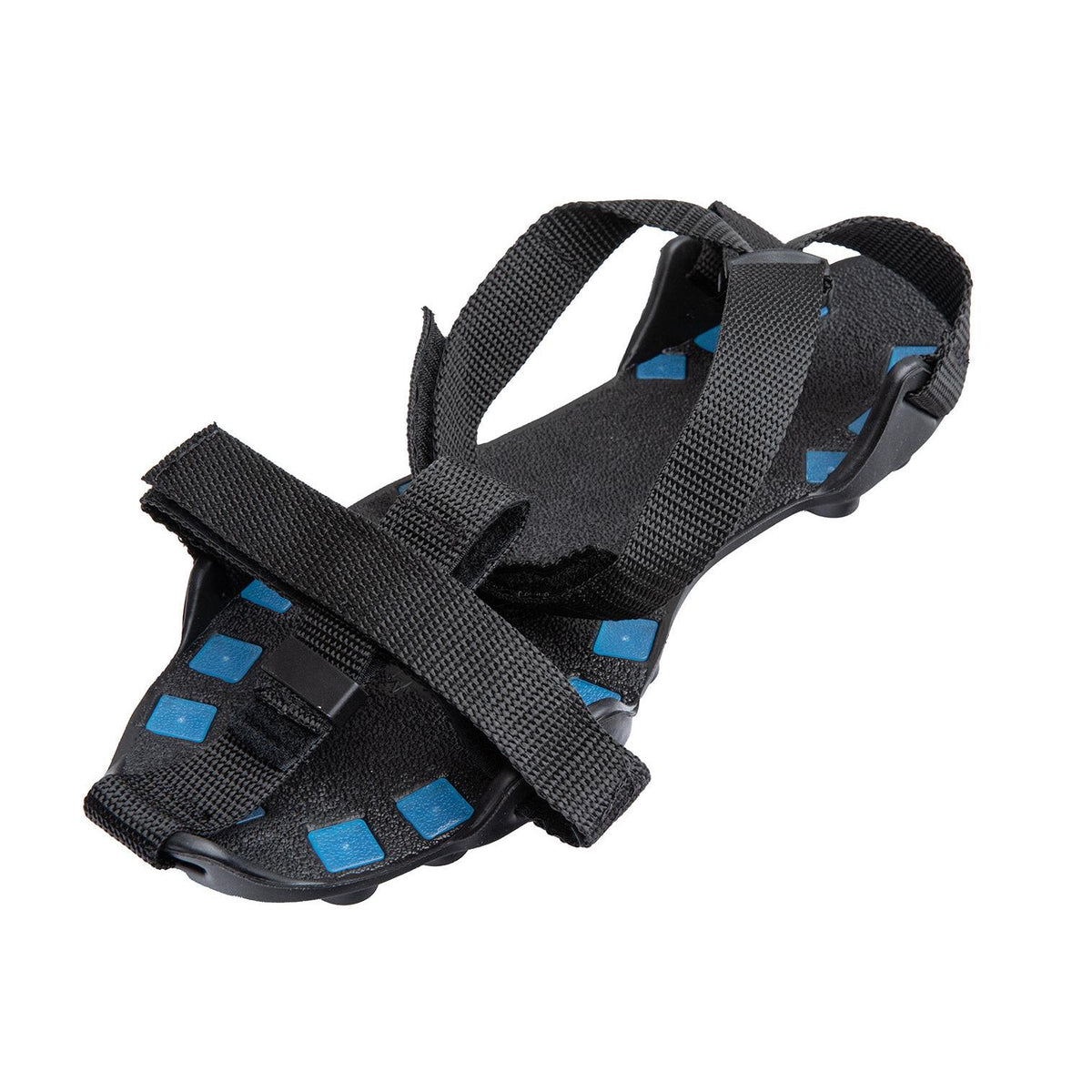  The sturdy Velcro attachment fits most shoes and boots.