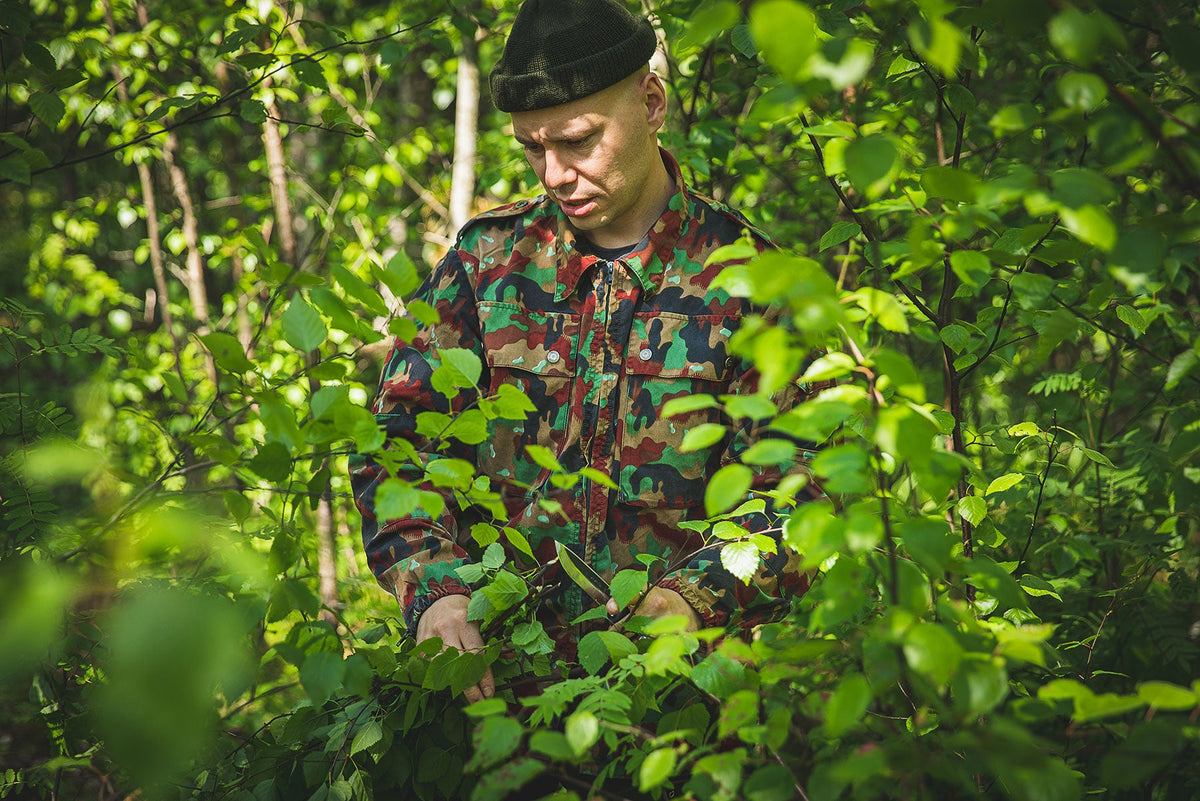 Swiss M83 Field Jacket, Alpenflage, Surplus