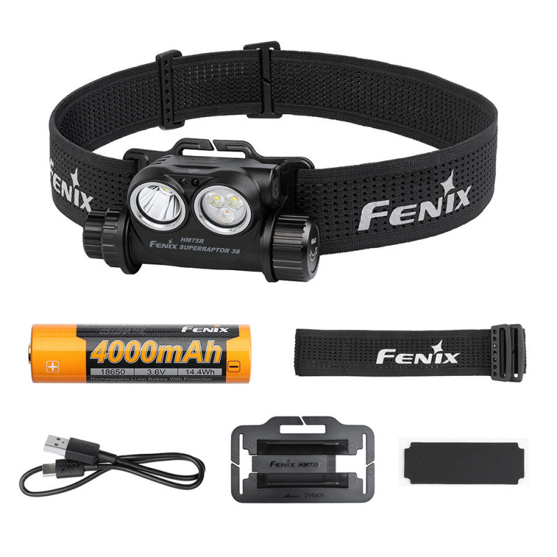 Fenix HM75R SUPERRAPTOR 3S otsalamppu