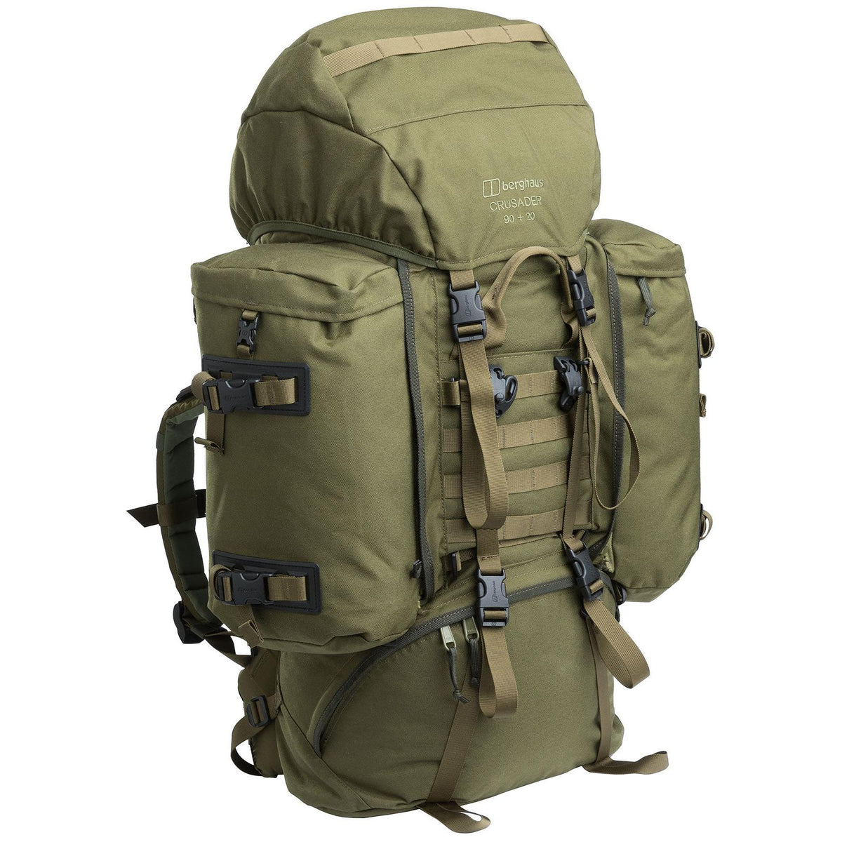 Model III in this photo. Model IV has different text on the flap and improved strap attachment points on the sides and side pouches.