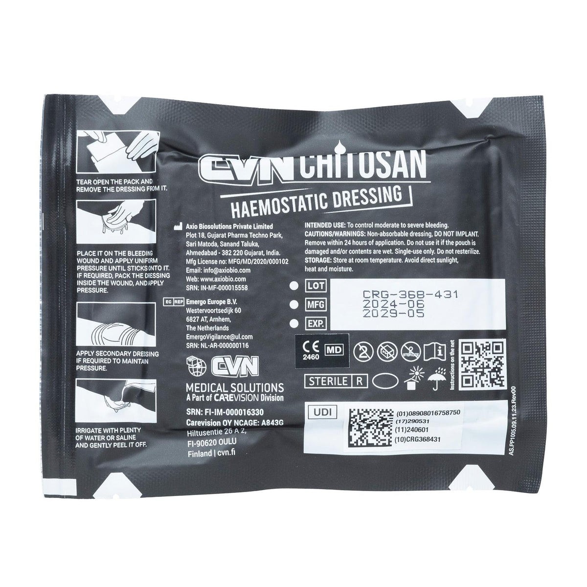 CVN Chitosan Haemostatic Dressing