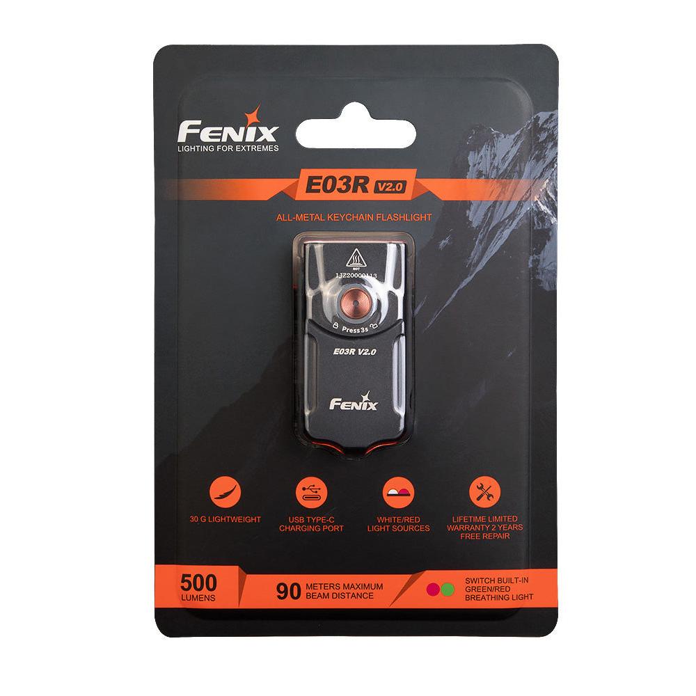 Fenix E03R Rechargeable Key-chain Flashlight V2.0