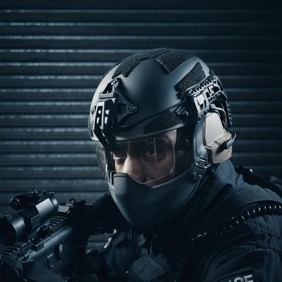 Galvion Caiman Ballistic Visor,  Fixed Arm