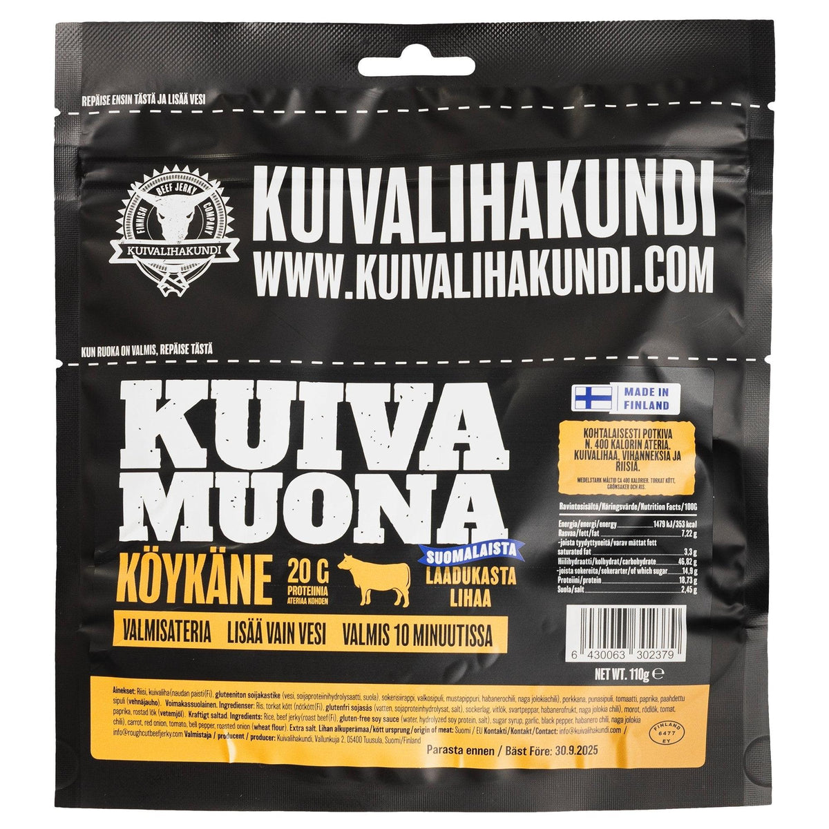 Kuivalihakundi  Beef Jerky Field Ration