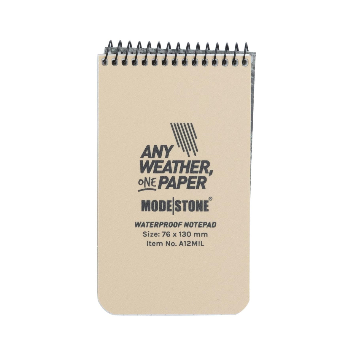 Modestone Waterproof Notepad, 76 x 130 mm