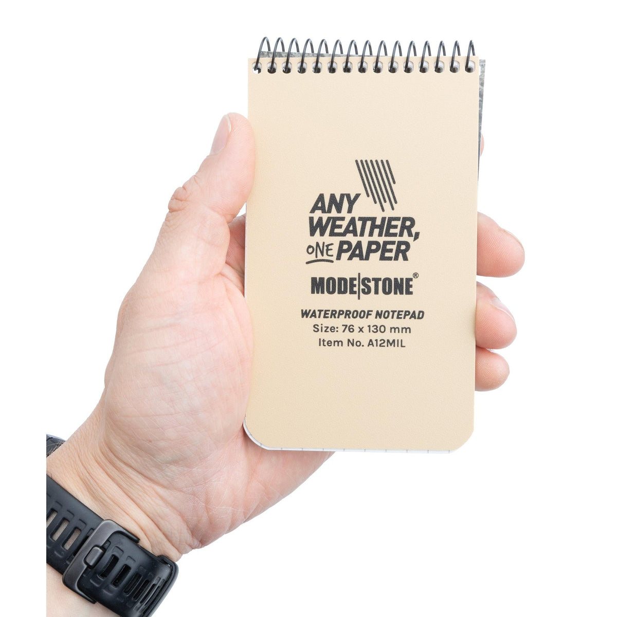 Modestone Waterproof Notepad, 76 x 130 mm