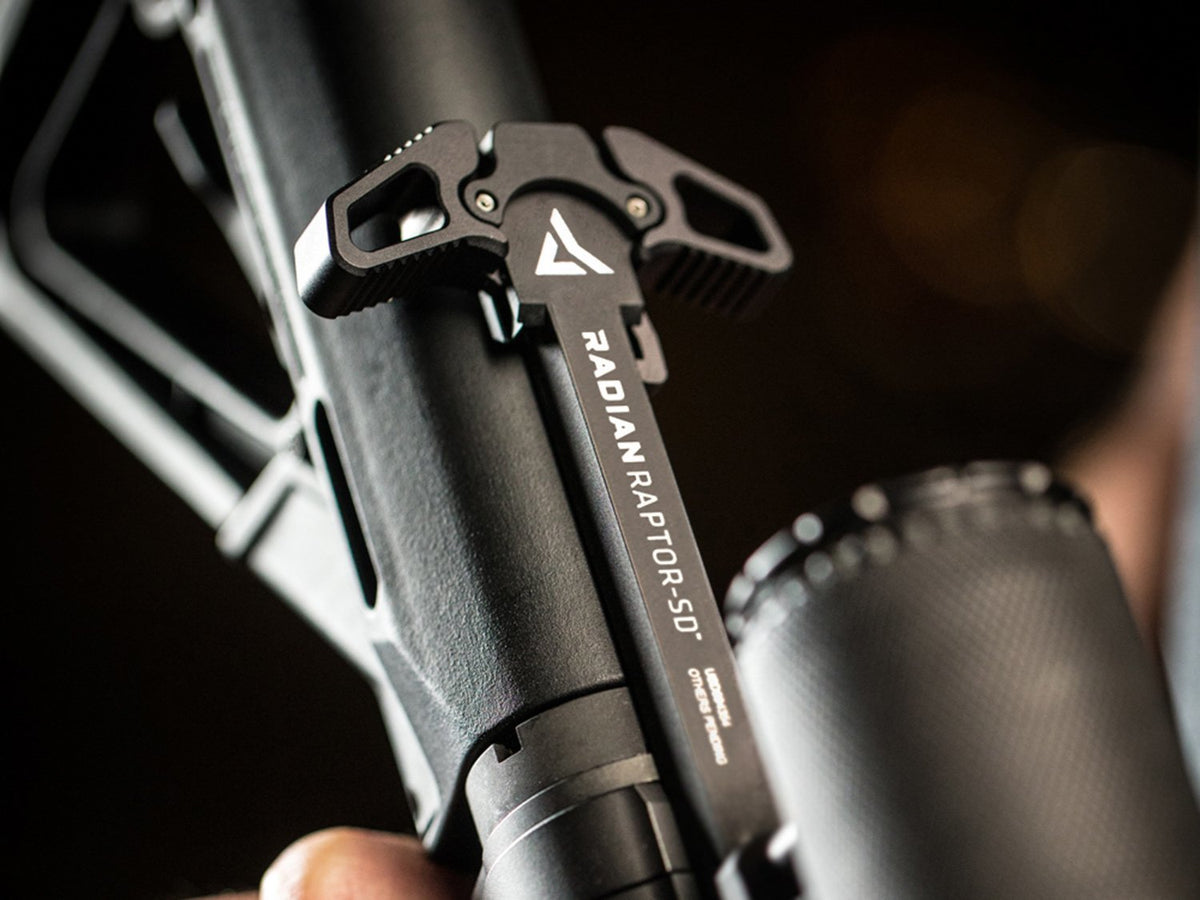 Radian Raptor-SD AR-10 Charging Handle, Black