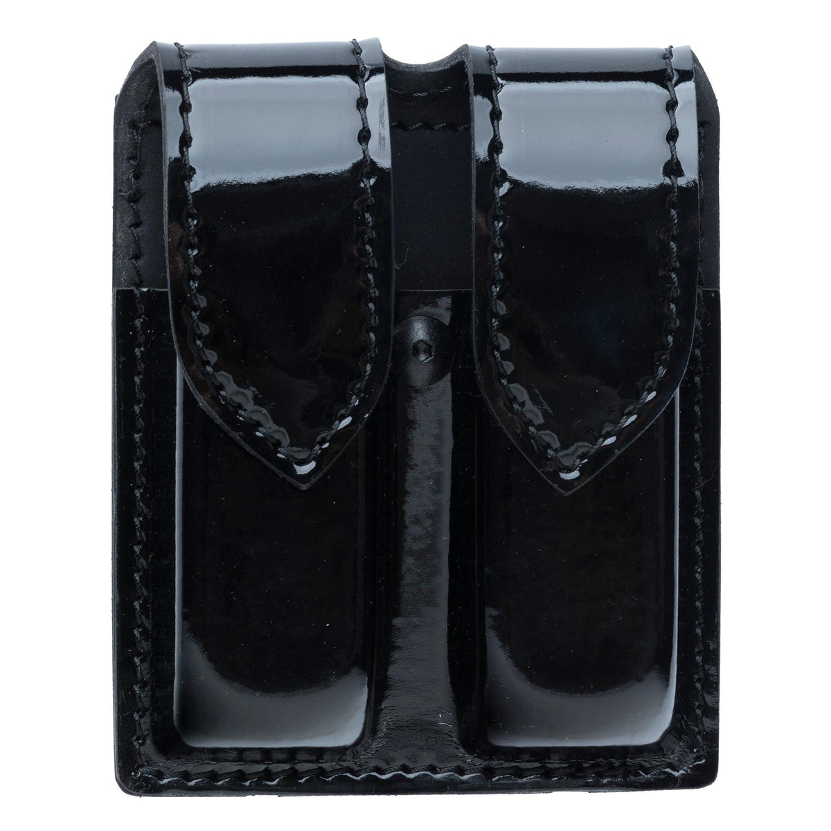 Safariland 77 Double Pistol Magazine Pouch, Size 4, High Gloss Black, Unissued
