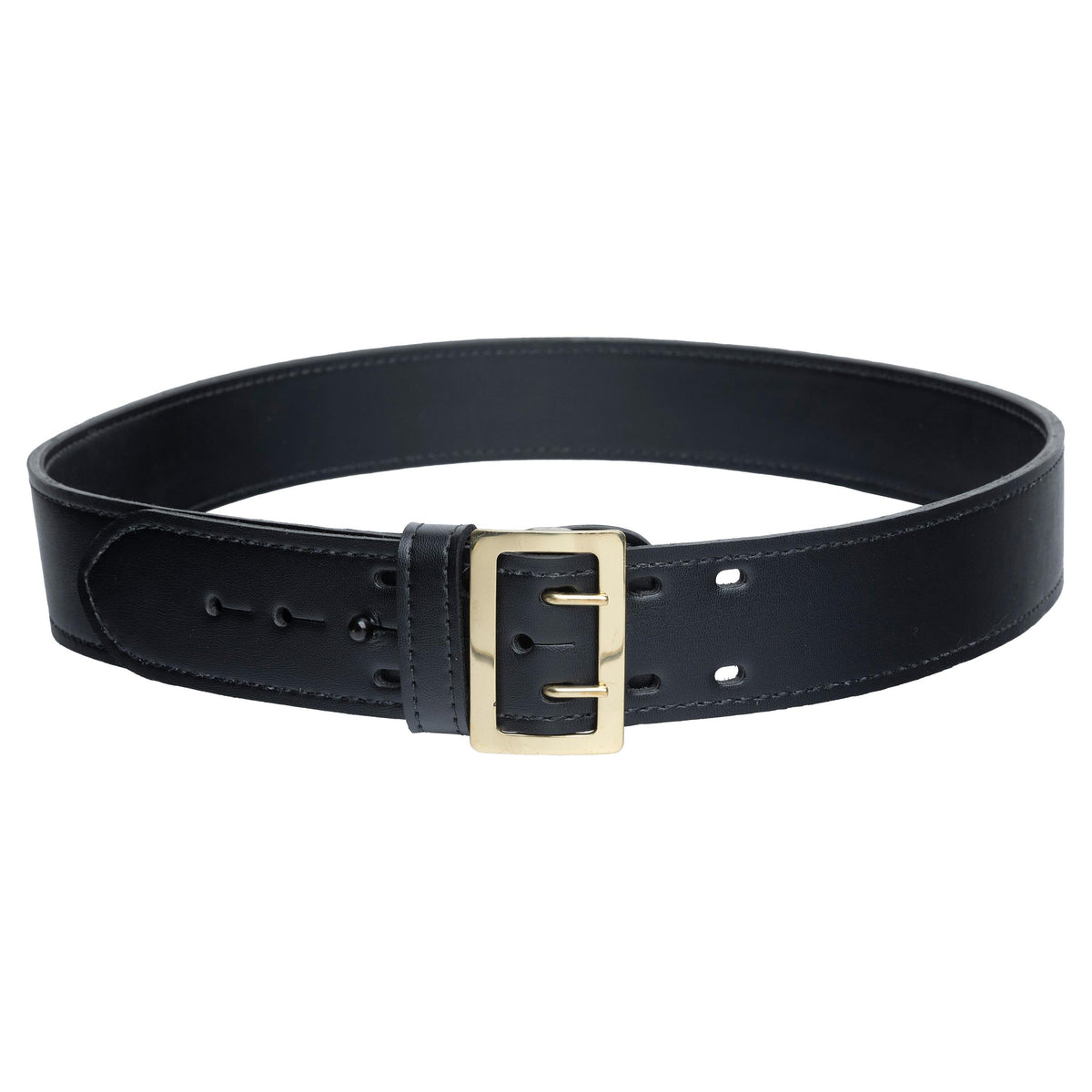 The shorter ones have a chrome buckle and the longest has a brass buckle.