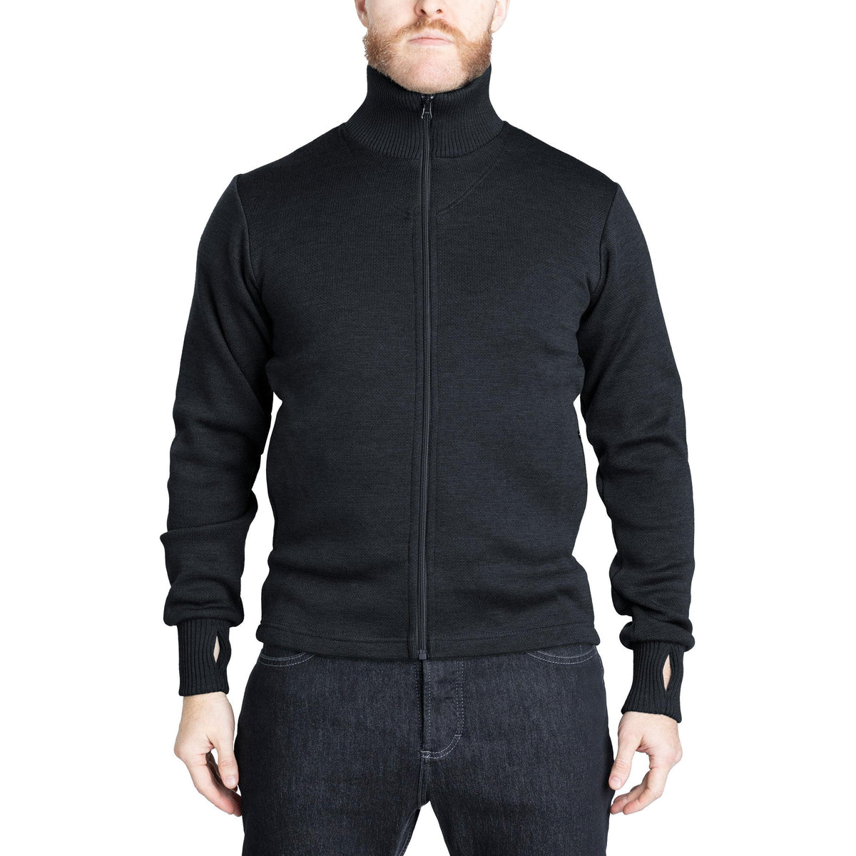 Varusteleka Merinowoll-Pullover mit Reißverschluss